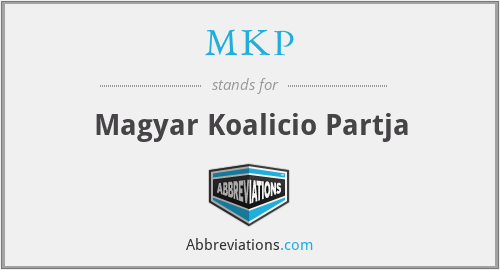 MKP - Magyar Koalicio Partja