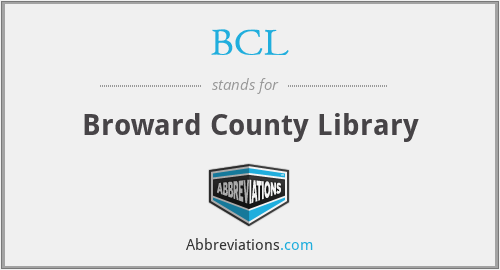 BCL - Broward County Library