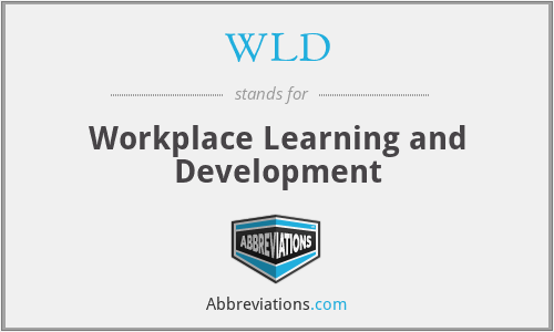 WLD - Workplace Learning and Development