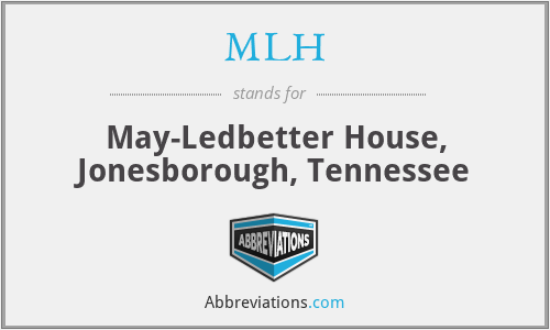 MLH - May-Ledbetter House, Jonesborough, Tennessee