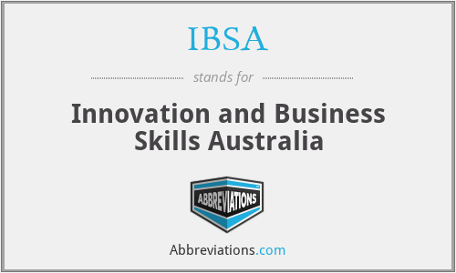 IBSA - Innovation and Business Skills Australia