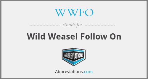 WWFO - Wild Weasel Follow On