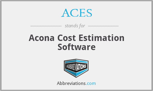 ACES - Acona Cost Estimation Software