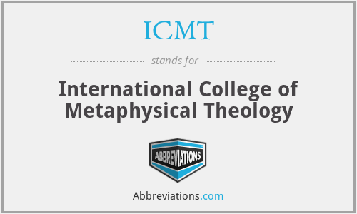ICMT - International College of Metaphysical Theology