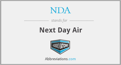 NDA - Next Day Air