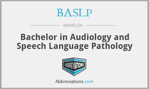 BASLP - Bachelor in Audiology and Speech Language Pathology