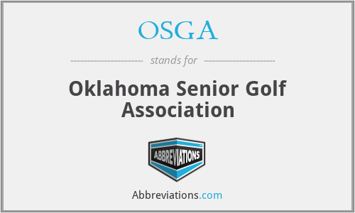 OSGA - Oklahoma Senior Golf Association