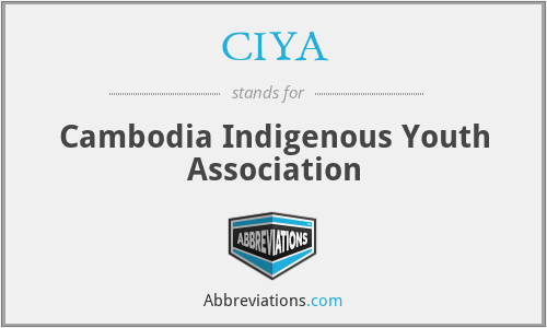 CIYA - Cambodia Indigenous Youth Association