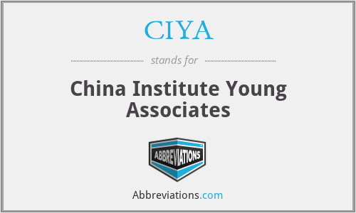 CIYA - China Institute Young Associates