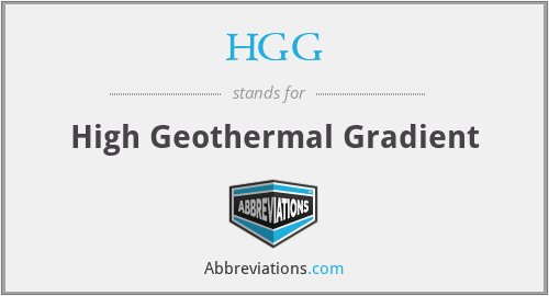 HGG - High Geothermal Gradient