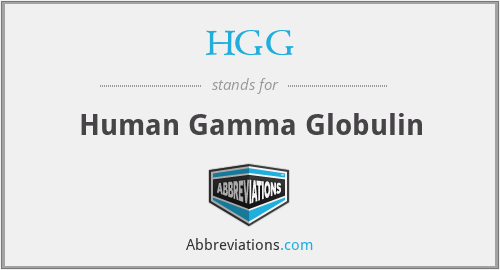 HGG - Human Gamma Globulin
