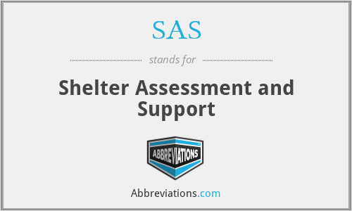 SAS - Shelter Assessment and Support