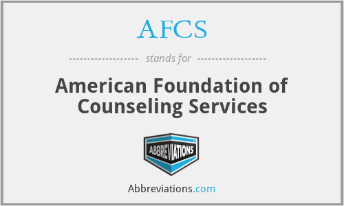 AFCS - American Foundation of Counseling Services