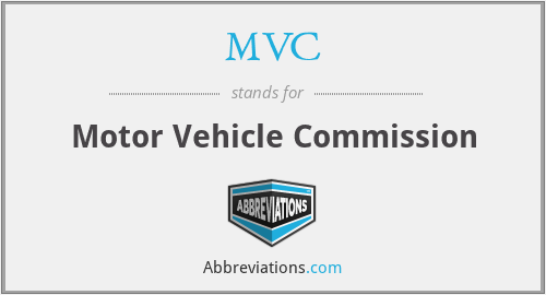 MVC - Motor Vehicle Commission