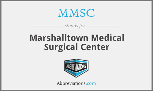 MMSC - Marshalltown Medical Surgical Center