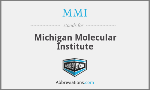 MMI - Michigan Molecular Institute