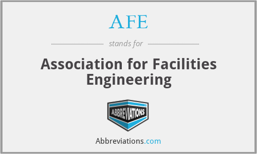 AFE - Association for Facilities Engineering
