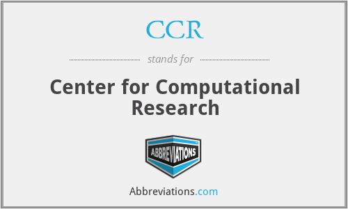CCR - Center for Computational Research