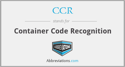 CCR - Container Code Recognition