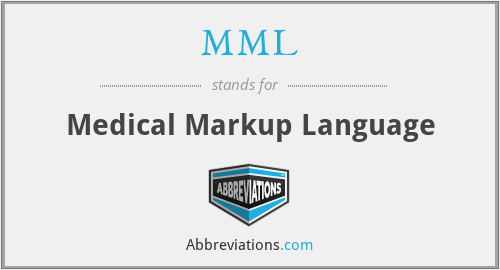 MML - Medical Markup Language