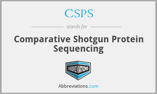 CSPS - Comparative Shotgun Protein Sequencing