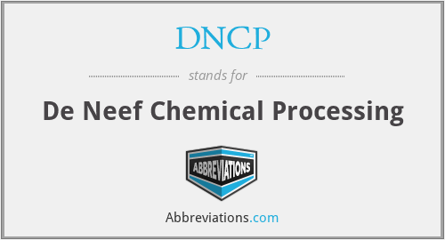 DNCP - De Neef Chemical Processing