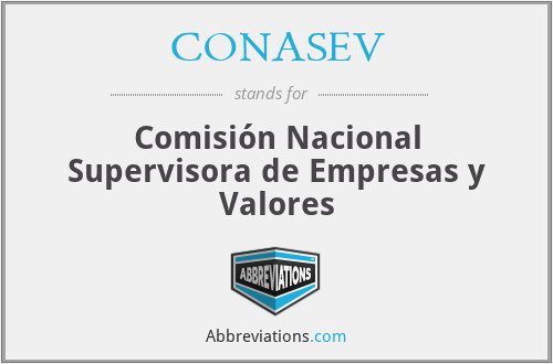CONASEV - Comisión Nacional Supervisora de Empresas y Valores
