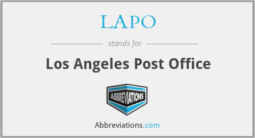 LAPO - Los Angeles Post Office
