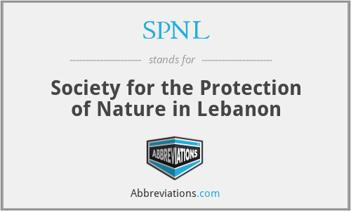 SPNL - Society for the Protection of Nature in Lebanon