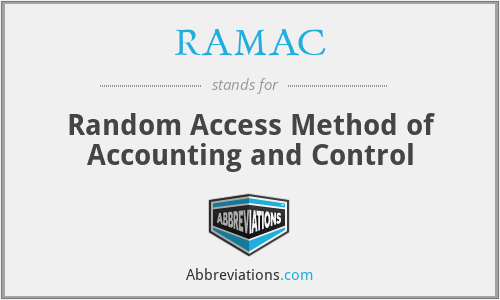 RAMAC - Random Access Method of Accounting and Control