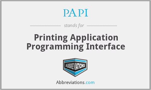 PAPI - Printing Application Programming Interface