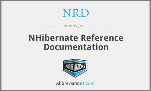 NRD - NHibernate Reference Documentation