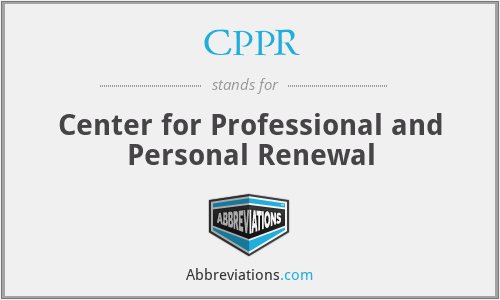 CPPR - Center for Professional and Personal Renewal