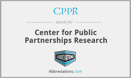 CPPR - Center for Public Partnerships Research
