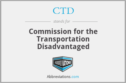 CTD - Commission for the Transportation Disadvantaged