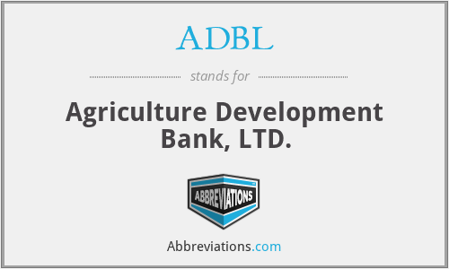 ADBL - Agriculture Development Bank, LTD.