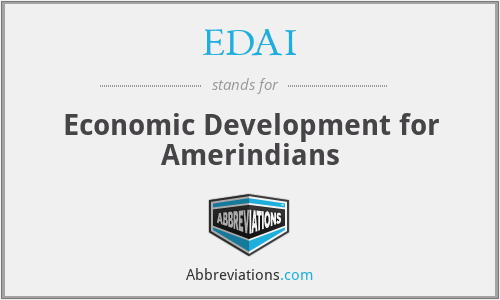 EDAI - Economic Development for Amerindians