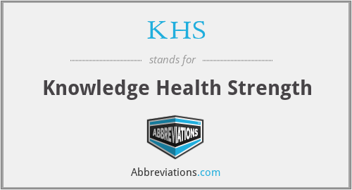 KHS - Knowledge Health Strength