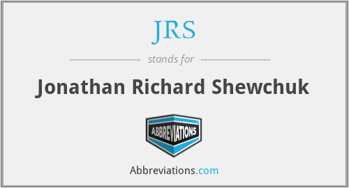 JRS - Jonathan Richard Shewchuk