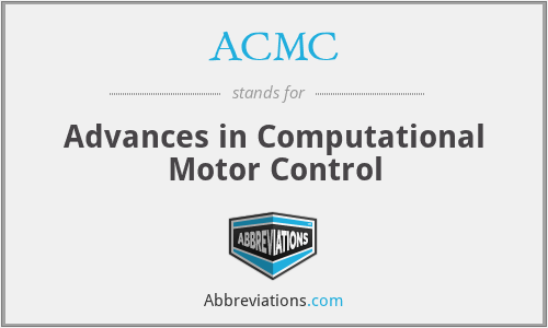 ACMC - Advances in Computational Motor Control