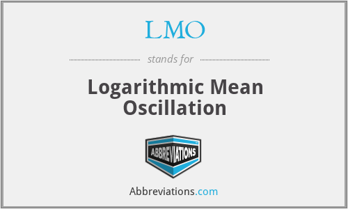 LMO - Logarithmic Mean Oscillation