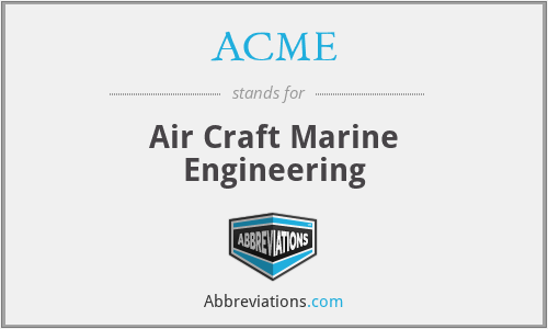 ACME - Air Craft Marine Engineering