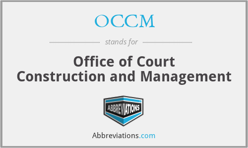 OCCM - Office of Court Construction and Management