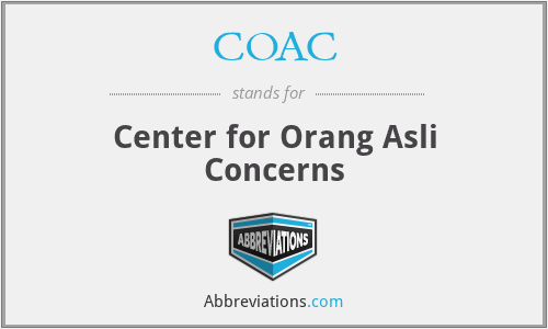 COAC - Center for Orang Asli Concerns