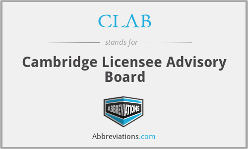 CLAB - Cambridge Licensee Advisory Board
