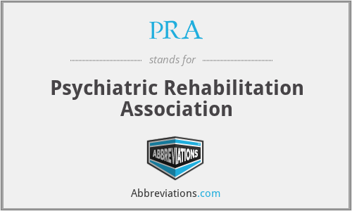 PRA - Psychiatric Rehabilitation Association
