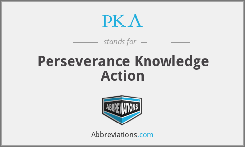 PKA - Perseverance Knowledge Action