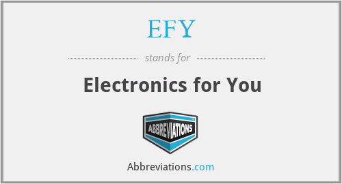 EFY - Electronics for You