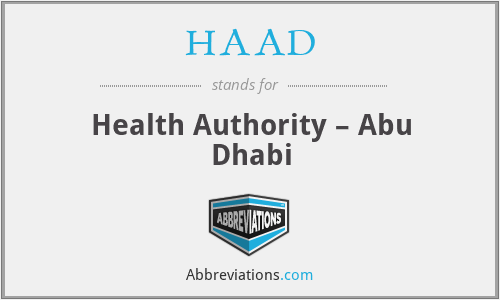 HAAD - Health Authority – Abu Dhabi