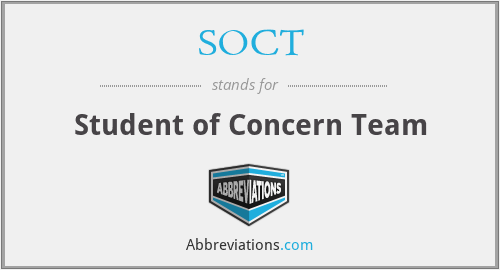 SOCT - Student of Concern Team